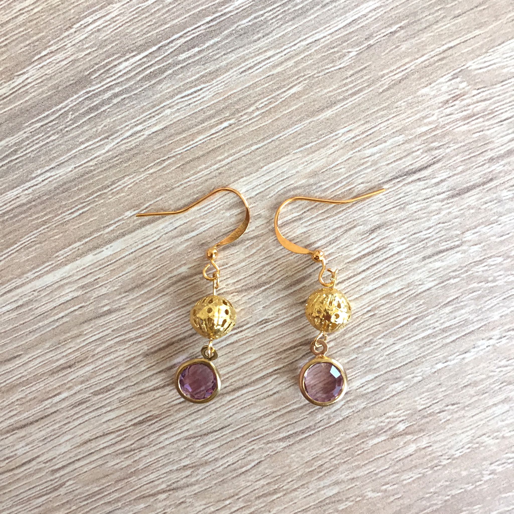 Purple Dangle Earrings – In Full Color Creations