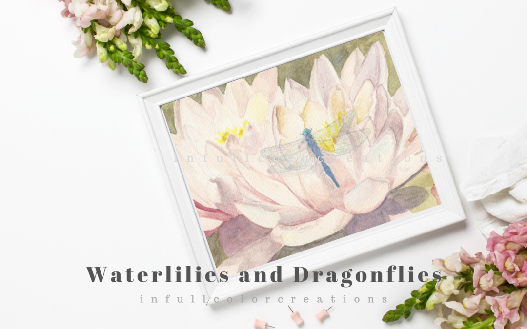 Waterlilies and Dragonflies