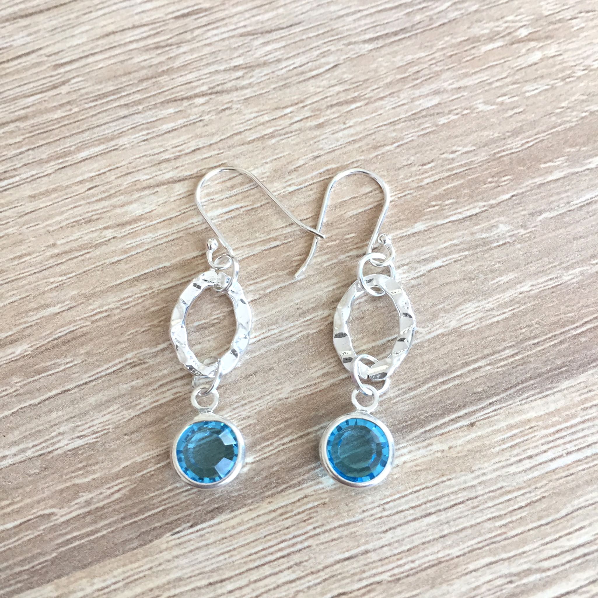 Blue Sterling Silver Earrings – In Full Color Creations